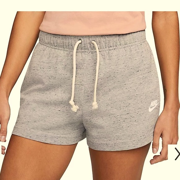 Nike Pants - New NWT Nike SMALL gym vintage cotton jersey slim mid rise gray 2.5” shorts